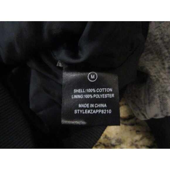 Fashion Nova Stay Bothered Bomber Jacket Washed Oversized Womens Size M - Picture 8 of 9